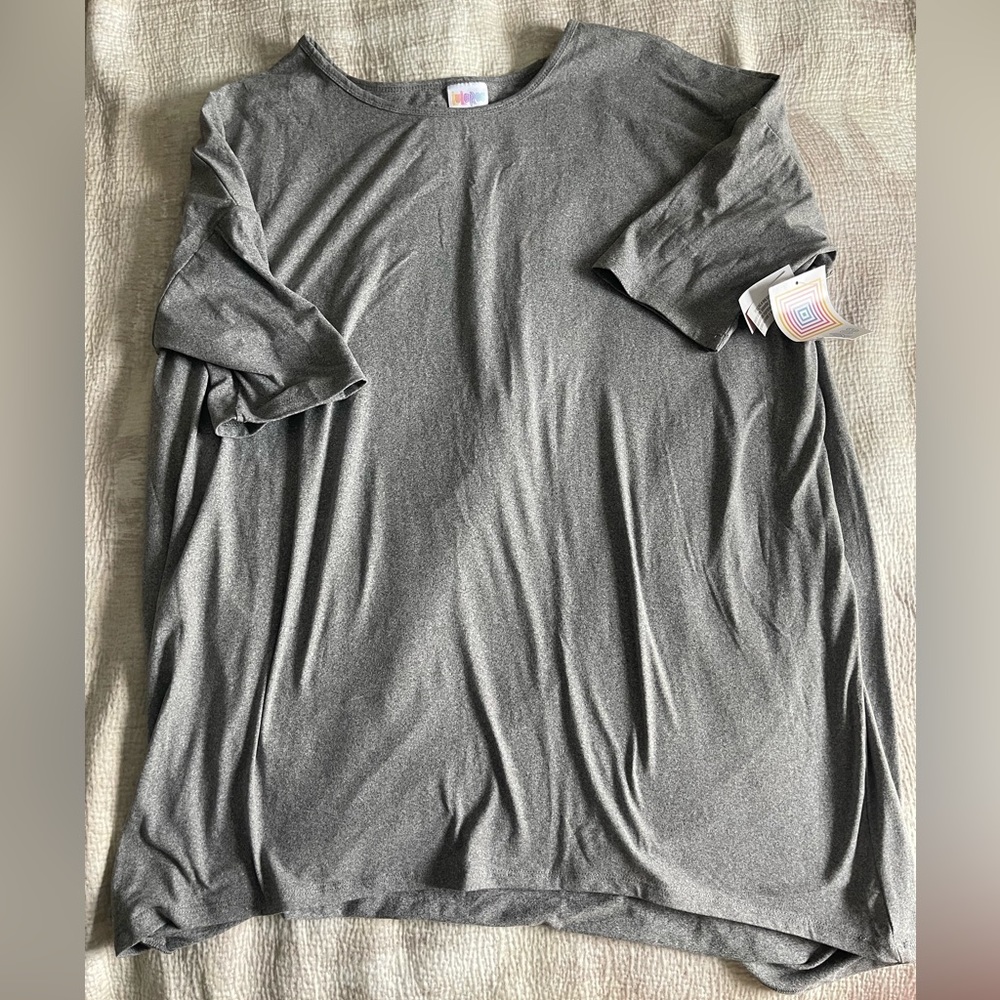 LuLaRoe XL Irma Grey Tunic BNWT